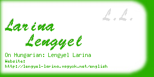 larina lengyel business card